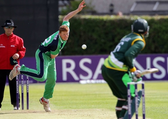 Kevin o'brien bowling for ireland